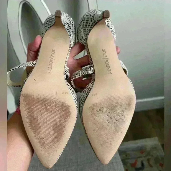 Sole Society Edlyn Snakeskin Pump Size 8.5 - Picture 4 of 7